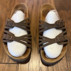 Birkenstock Granada, Brown Nubuck leather, Women’s sz 38 US 7